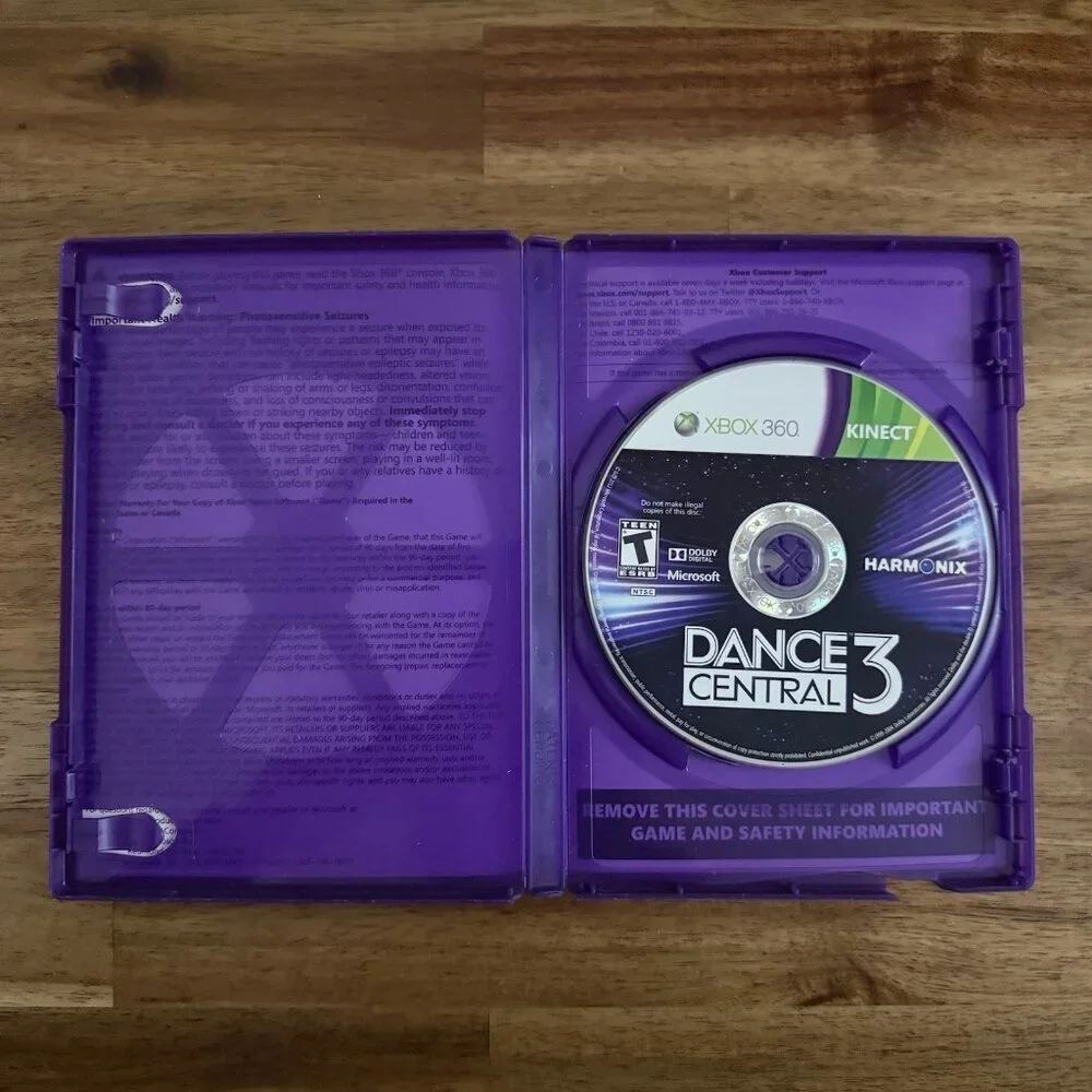 Dance Central 3 (Xbox 360, 2012) Kinect Over 40 Amazing Songs BROKEN CASE READ!!